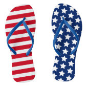 American Red White Blue Stars en Stripes Teenslippers (Voetbed)