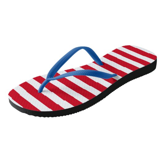 American Red White Blue Stars en Stripes Teenslippers (Schuin)