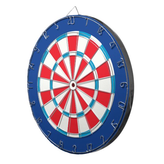 American Red White en Blue Dartbord (Voorkant Rechts)