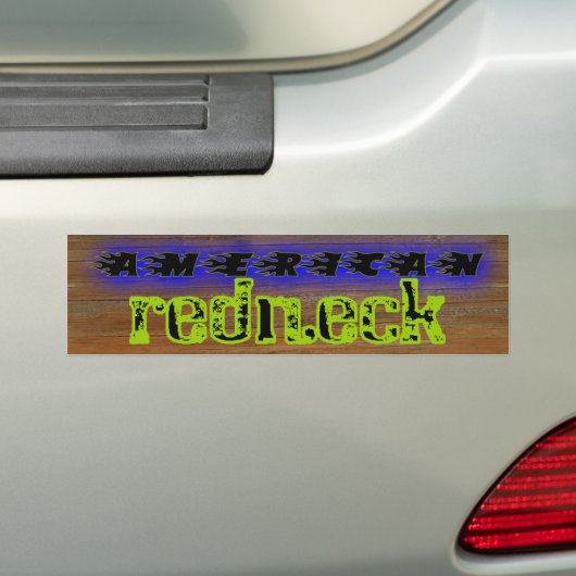 American Rednek Bumpersticker (Op auto)