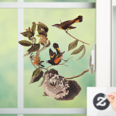 American Redstart Audubon Birds and Wasp Nest Raamsticker (Huis)