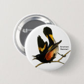 American Redstart door John James Audubon, Birder Ronde Button 5,7 Cm (Voorkant /achterkant)