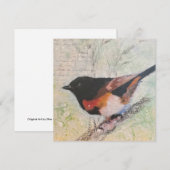 American Redstart Greeting Card Feestdagenkaart (Voorkant / Achterkant)