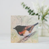 American Redstart Greeting Card Feestdagenkaart (Staand voorkant)