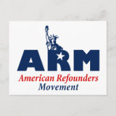 American Refounders Movement (ARM) Briefkaart (Voorkant)