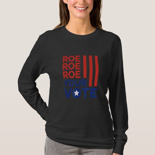 American Reproductive Rights USA Flag Liberal T-shirt (Voorkant)