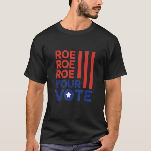 American Reproductive Rights USA Flag Liberal T-shirt (Voorkant)