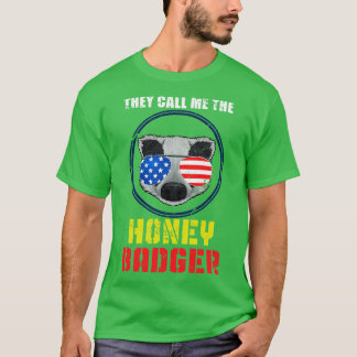 American Retro Honey Badger T-shirt