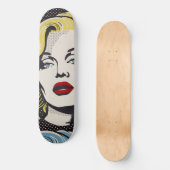 American Retro Pop Art Diva Persoonlijk Skateboard (Voorkant)