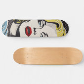 American Retro Pop Art Diva Persoonlijk Skateboard (Horizontaal)