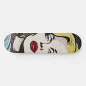 American Retro Pop Art Diva Persoonlijk Skateboard (Horizontaal)