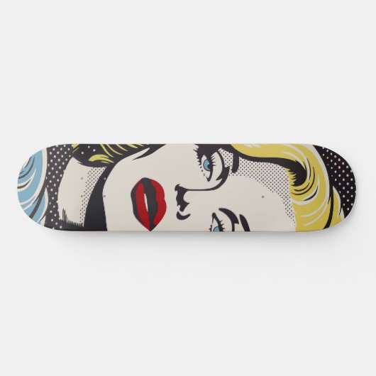 American Retro Pop Art Diva Persoonlijk Skateboard (Horizontaal)