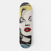American Retro Pop Art Diva Persoonlijk Skateboard (Voorkant)