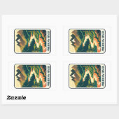 American River California kleuren Rechthoekige Sticker (Vel)