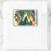 American River California kleuren Rechthoekige Sticker (Tas)