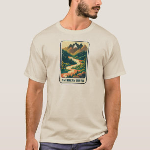 American River California kleuren T-shirt