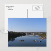 American River-Folsom Briefkaart (Voorkant / Achterkant)
