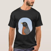American Robin Backyard Bird Bird Animal Biologist T-shirt (Voorkant)