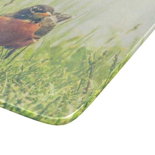 American Robin Bird Green Snijplank (Hoek)