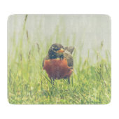 American Robin Bird Green Snijplank (Voorkant)