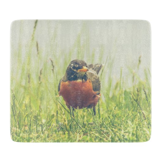 American Robin Bird Green Snijplank (Voorkant)