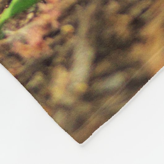 American Robin Photo Fleece Deken (Hoek)