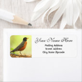 American Robin Return-adres Etiket (Insitu)