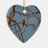 American Robin thuis om te hagen Keramisch Ornament (Rechts)