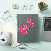 American Roos Paw Print and Bone Sticker (iPad Cover)