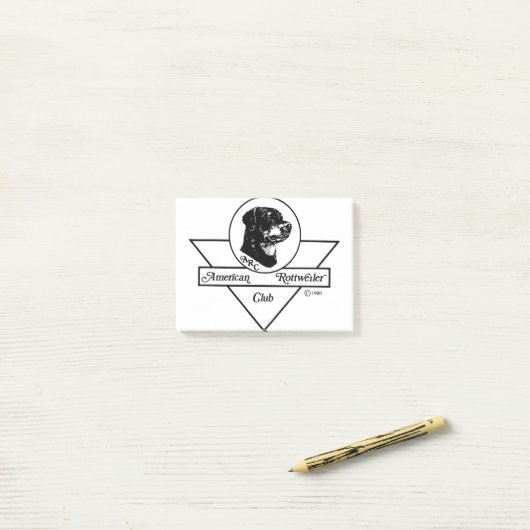 American Rottweiler Club Logo Post-it® Notes (Op bureau)