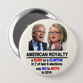 American Royalty Ronde Button 4,0 Cm (Voorkant /achterkant)