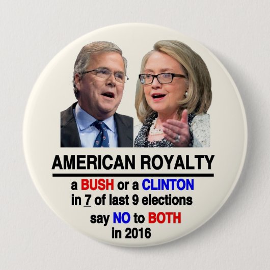 American Royalty Ronde Button 4,0 Cm (Voorkant)