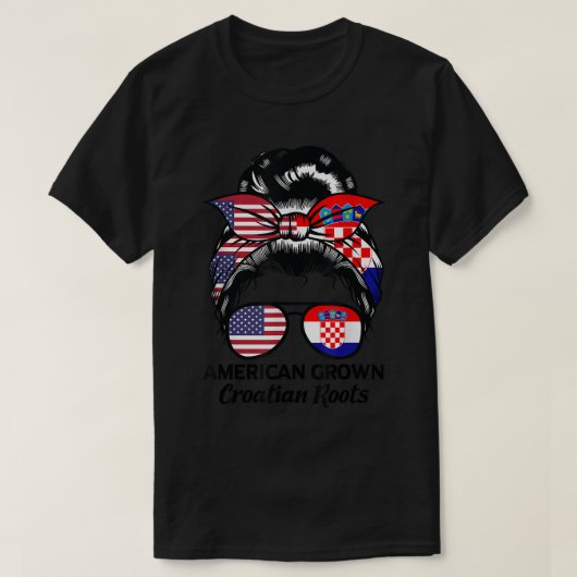 American ruan roots Kroatië T-shirt (Design voorkant)