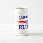 American Rugby (jbrugby beer steins) Bierpul (Voorkant links)