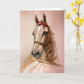 American Saddlebred Horse Kaart (Gele Bloem)