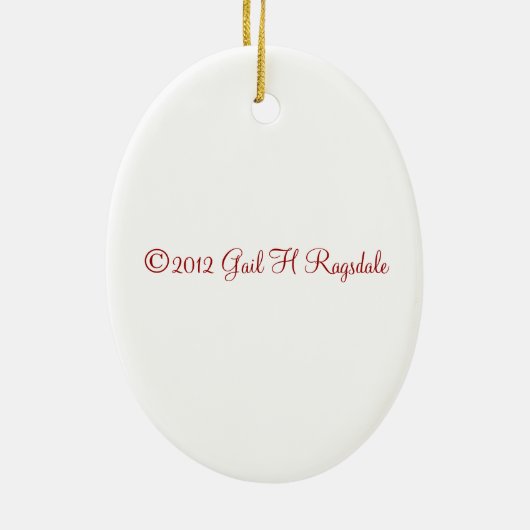 American Saddlebred Horse kerstversiering Keramisch Ornament (Achterkant)