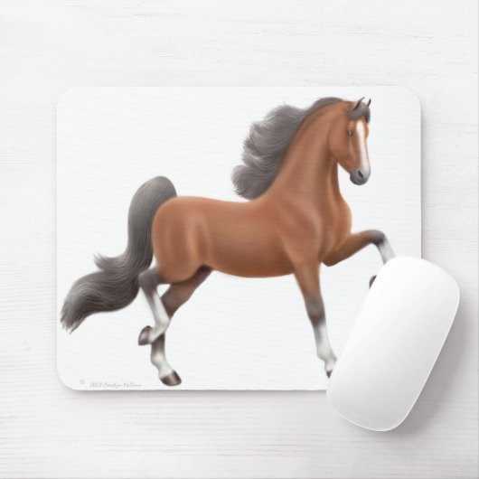 American Saddlebred Horse Mousepad Muismat (Met muis)