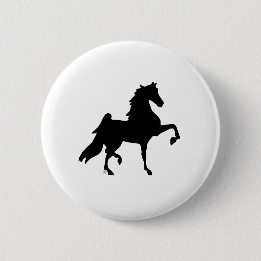 American Saddlebred Horse Ronde Button 5,7 Cm (Voorkant)