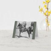 American Saddlebred Horse –  Show Foto Kaart (Gele Bloem)