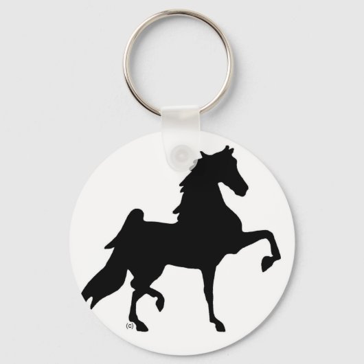 American Saddlebred Horse Sleutelhanger (Voorkant)