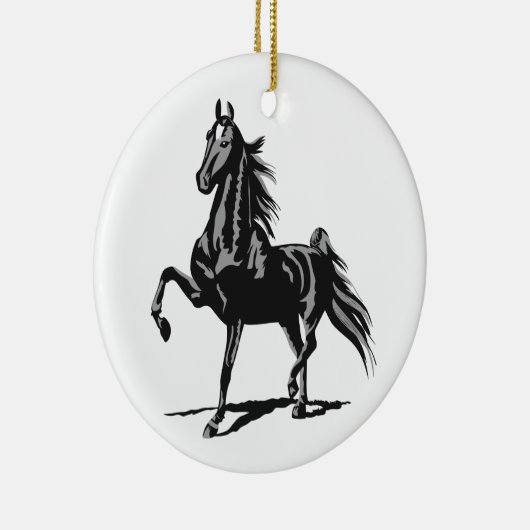 American Saddlebred Keramisch Ornament (Rechts)