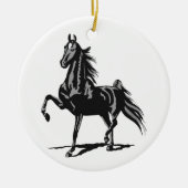 American Saddlebred Keramisch Ornament (Voorkant)