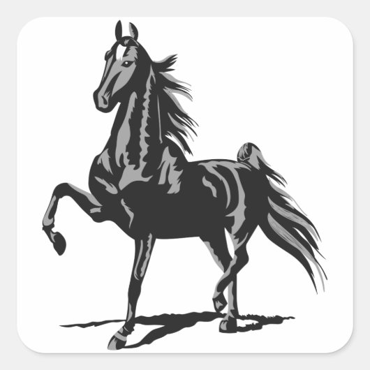 American Saddlebred Vierkante Sticker (Voorkant)