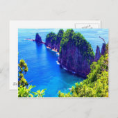 american samoa eiland schilderachtig zee oceaanwat briefkaart (Voorkant / Achterkant)
