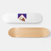 American Samoa Flag Emblem Persoonlijk Skateboard (Horizontaal)