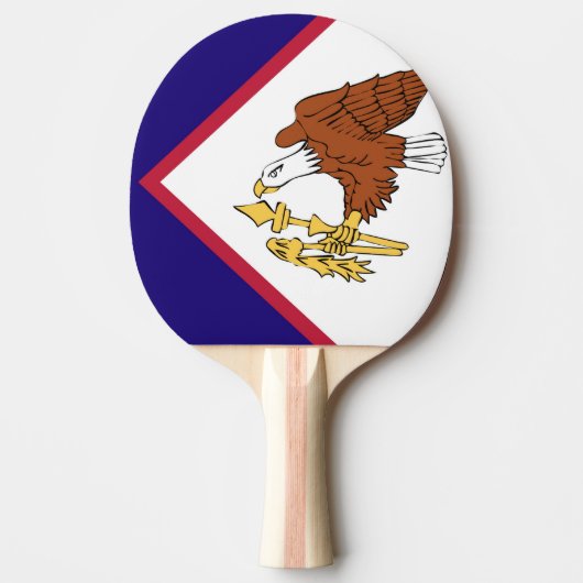 American Samoa Flag Emblem Tafeltennisbatje (Voorkant)