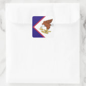 American Samoa Flag Emblem Vierkante Sticker (Tas)