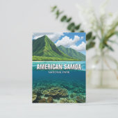 American Samoa National Park Reizen Briefkaart (Staand voorkant)
