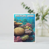 American Samoa National Park Reizen Briefkaart (Staand voorkant)