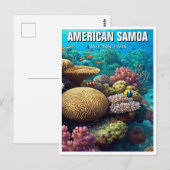 American Samoa National Park Reizen Briefkaart (Voorkant / Achterkant)